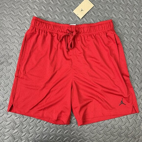 Jordan Shorts Size Small Mens Red Dri Fit Mesh Basketball Shorts $40 - Picture 1 of 8